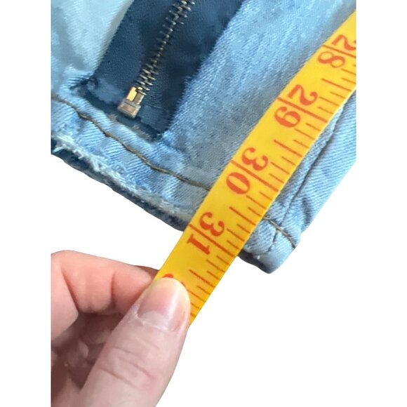 Stylish Blue Denim Jeans with Orange Accents - Picture 6 of 9